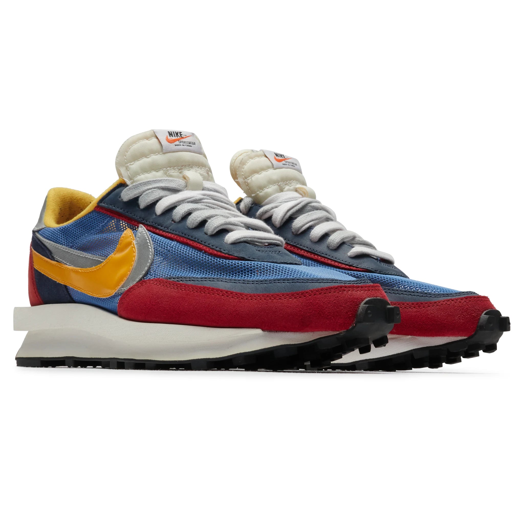 Front side view of Preloved - Nike x Sacai LD Waffle Varsity Blue